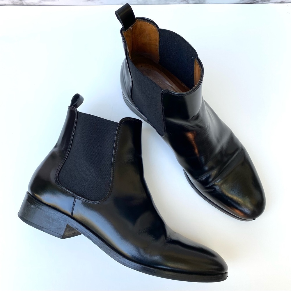 & Other Stories Black Leather Chelsea Ankle Boots 40 US 9